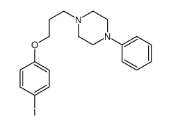 1-[3-(4-iodophenoxy)propyl]-4-phenylpiperazine结构式