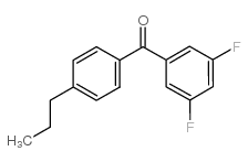 3,5-DIFLUORO-4'-N-PROPYLBENZOPHENONE图片