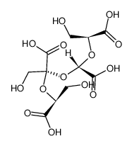 (2R:4S:6R:8R)-1,9-dihydroxy-4-hydroxymethyl-3,5,7-trioxa-nonane-2,4,6,8-tetracarboxylic acid Structure