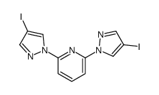 2,6-bis(4-iodopyrazol-1-yl)pyridine Structure