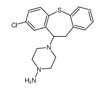 11-(4-aminopiperazino)-2-chloro-10,11-dihydrodibenzo(b,f)thiepin结构式