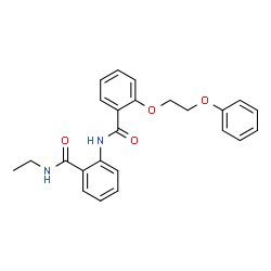 N-{2-[(ethylamino)carbonyl]phenyl}-2-(2-phenoxyethoxy)benzamide结构式