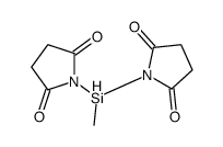 1-[(2,5-dioxopyrrolidin-1-yl)-methylsilyl]pyrrolidine-2,5-dione结构式