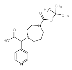 1-Boc-4-(羧基吡啶-4-甲基)-[1,4]二氮杂烷结构式