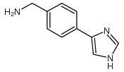 4-(1H-IMIDAZOL-4-YL)-BENZYLAMINE structure