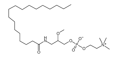 rac-3-Octadecanamido-2-Methoxypropan-1-ol Phosphocholine结构式