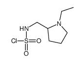 N-[(1-ethylpyrrolidin-2-yl)methyl]sulfamoyl chloride Structure