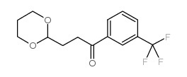 3-(1,3-DIOXAN-2-YL)-3'-TRIFLUOROMETHYLPROPIOPHENONE Structure