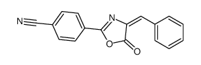 4-(4-benzylidene-5-oxo-1,3-oxazol-2-yl)benzonitrile Structure