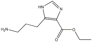 ethyl 5-(3-aminopropyl)-1H-imidazole-4-carboxylate Structure