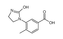 4-methyl-3-(2-oxoimidazolidin-1-yl)benzoic acid structure