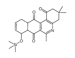 8-trimethylsilyloxy-3,3,6-trimethyl-3,4,7a,8,11,11a-hexahydro-2H-benzo[j]phenanthridine-1,7,12-trione Structure