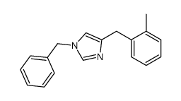 1-benzyl-4-[(2-methylphenyl)methyl]imidazole Structure