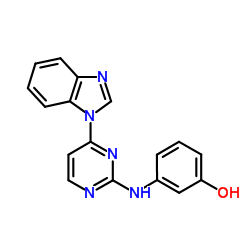 3-[[4-(benzimidazol-1-yl)pyrimidin-2-yl]amino]phenol Structure