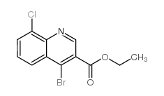 ethyl 4-bromo-8-chloroquinoline-3-carboxylate Structure