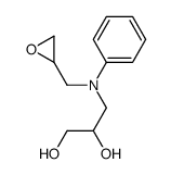 3-[N-(oxiran-2-ylmethyl)anilino]propane-1,2-diol结构式