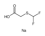 Sodium 2-(difluoromethylthio)acetate Structure