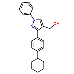 [3-(4-Cyclohexylphenyl)-1-phenyl-1H-pyrazol-4-yl]methanol Structure