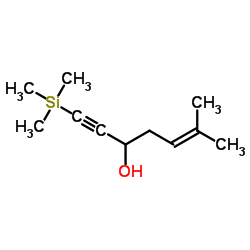 6-Methyl-1-(trimethylsilyl)-5-hepten-1-yn-3-ol结构式