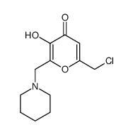 6-chloromethyl-3-hydroxy-2-piperidin-1-ylmethyl-pyran-4-one Structure