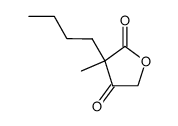 2-butyl-4-hydroxy-2-methyl-acetoacetic acid-lactone Structure