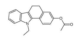 8-acetoxy-11-ethyl-6,11-dihydro-5H-benzocarbazole Structure