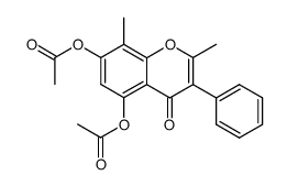 5,7-diacetoxy-2,8-dimethyl-3-phenyl-chromen-4-one Structure