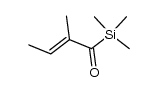 (E)-2-methylbut-2-enoyltrimethylsilane结构式