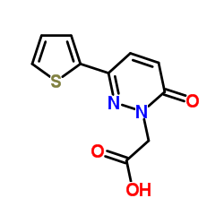 [6-Oxo-3-(2-thienyl)-1(6H)-pyridazinyl]acetic acid结构式