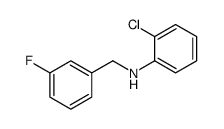 2-Chloro-N-(3-fluorobenzyl)aniline结构式