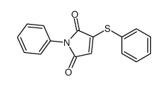 1-phenyl-3-phenylsulfanylpyrrole-2,5-dione结构式