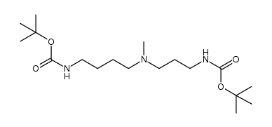 N-(t-butoxycarbonyl)-N'-[3-(t-butoxycarbonylamino)propyl]-N'-methyl-1,4-butanediamine Structure