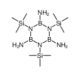 1,3,5-tris(trimethylsilyl)-1,3,5,2,4,6-triazatriborinane-2,4,6-triamine结构式