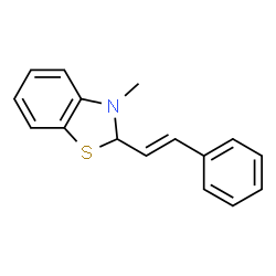 Benzothiazole, 2,3-dihydro-3-methyl-2-(2-phenylethenyl)-, (E)- (9CI) picture