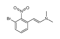 2-(3-bromo-2-nitrophenyl)-N,N-dimethylethen-1-amine结构式