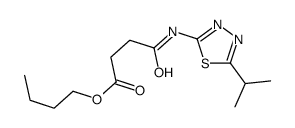 butyl 4-oxo-4-[(5-propan-2-yl-1,3,4-thiadiazol-2-yl)amino]butanoate结构式