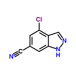 4-Chloro-1H-indazole-6-carbonitrile structure