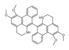 1,1',2,2'-tetramethoxy-5,5',6,6'-tetrahydro-4h,4'h-7,7'-bidibenzo[de,g]quinoline结构式