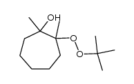 2-(tert-butylperoxy)-1,2-dimethylcycloheptanol结构式