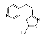 5-(pyridin-4-ylmethylsulfanyl)-3H-1,3,4-thiadiazole-2-thione Structure