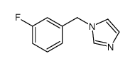 1-[(3-fluorophenyl)methyl]imidazole结构式