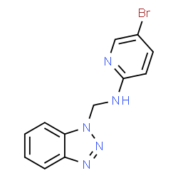 Benzotriazol-1-ylmethyl-(5-bromo-pyridin-2-yl)-amine结构式