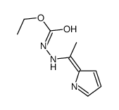 ethyl N-(1-pyrrol-2-ylideneethylamino)carbamate结构式