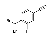 4-(Dibromomethyl)-3-fluorobenzonitrile structure