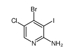 4-bromo-5-chloro-3-iodopyridin-2-amine Structure