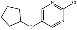 2-chloro-5-(cyclopentyloxy)pyrimidine结构式