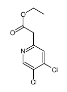 ethyl 2-(4,5-dichloropyridin-2-yl)acetate结构式