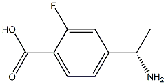 4-((1S)-1-AMINOETHYL)-2-FLUOROBENZOIC ACID structure