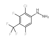 2-CHLORO-3,5-DIFLUORO-4-(TRIFLUOROMETHYL)PHENYL HYDRAZINE structure