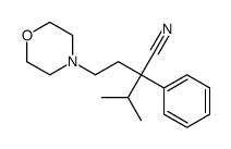 3-methyl-2-(2-morpholin-4-ylethyl)-2-phenylbutanenitrile结构式